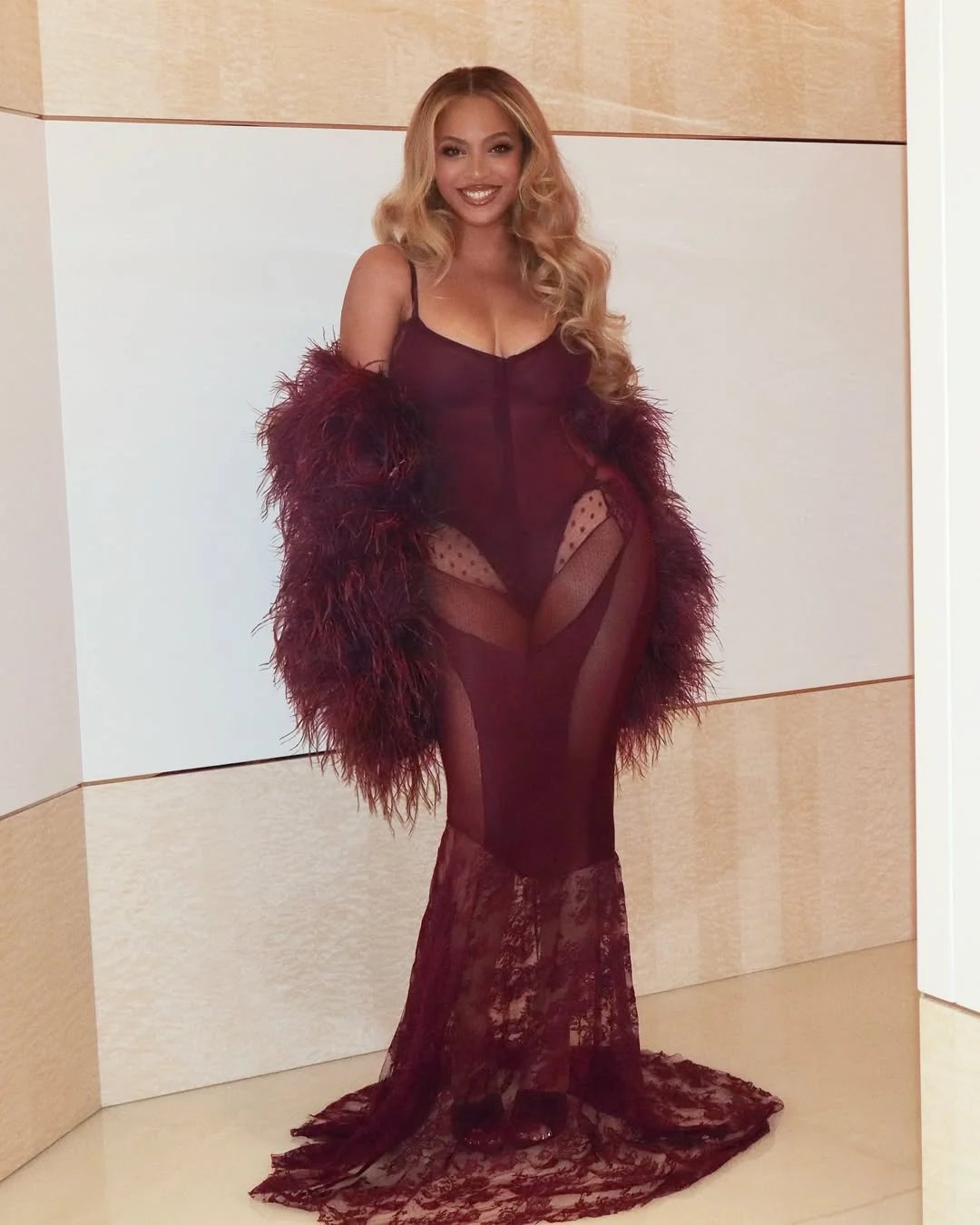 Beyoncé Celebrates 44Th Birthday With Stunning Lingerie-Style Dress Photos